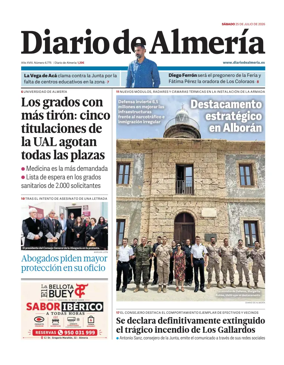 Cover of Diario de Almeria