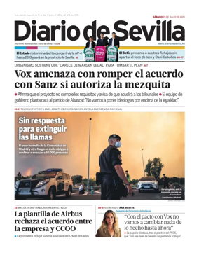 Cover of Diario de Sevilla