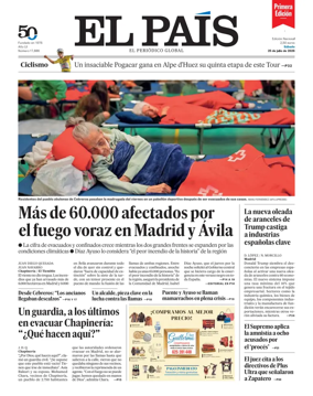 Cover of EL PAIS primera edicion