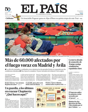Cover of El Pais Madrid