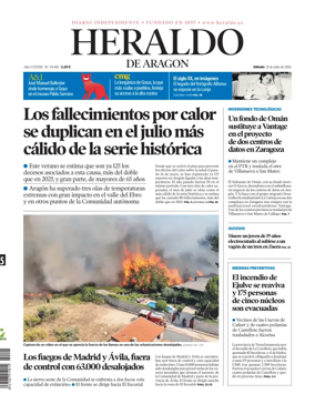 Cover of Heraldo de Aragon