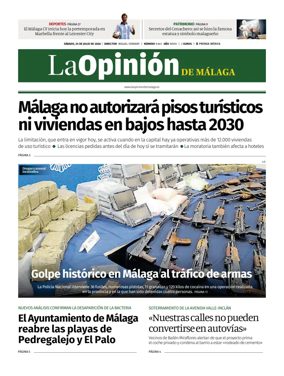 Cover of La Opinion de Malaga