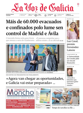 Cover of La Voz de Galicia (Arousa)