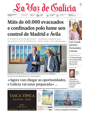 Cover of La Voz de Galicia (Barbanza)