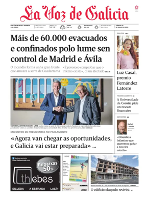 Cover of La Voz de Galicia (Deza)