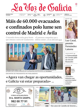 Cover of La Voz de Galicia (Monforte)