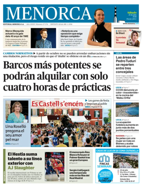 Cover of Menorca Diario Insular