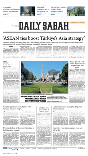 Cover of Daily Sabah (Turkey)