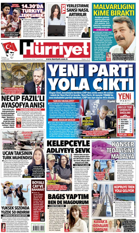 Cover of Hurriyet