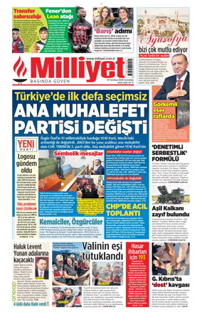 Cover of Milliyet