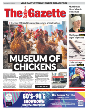 Cover of Blackpool Gazette