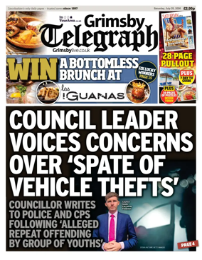 Cover of Grimsby Telegraph