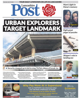 Cover of Lancashire Evening Post