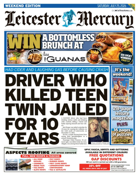 Cover of Leicester Mercury