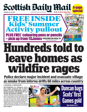 Cover of Scottish Daily Mail