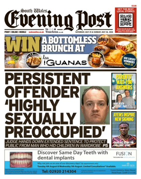 Cover of South Wales Evening Post