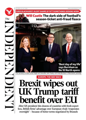 Cover of The Independent
