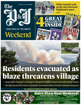 Cover of The Press and Journal (Inverness Highlands and Islands)