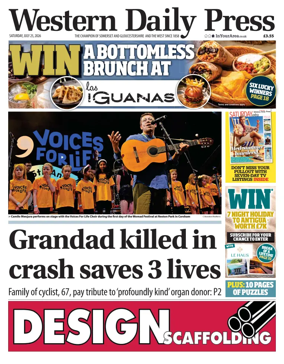Cover of Western Daily Press (Saturday)