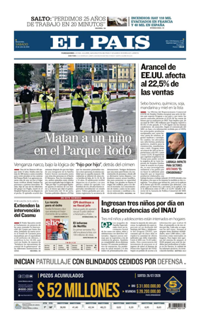 Cover of El Pais (Uruguay)