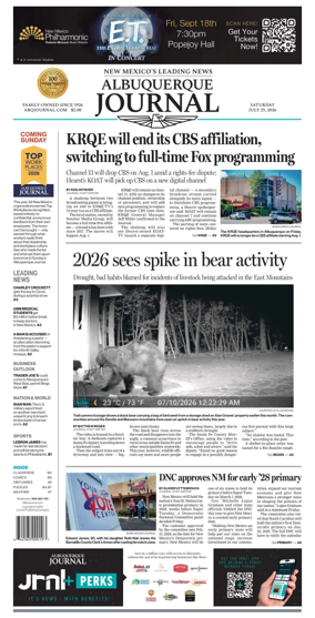 Cover of Albuquerque Journal