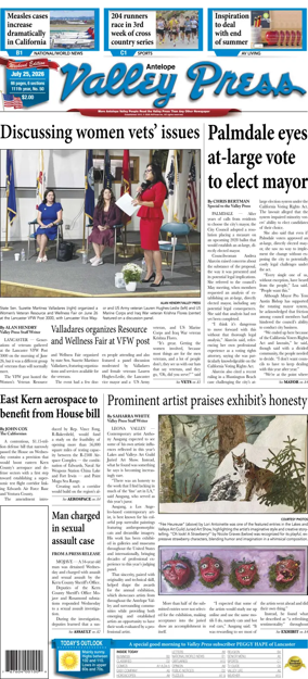 Cover of Antelope Valley Press
