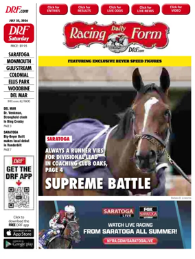Cover of Daily Racing Form National Digital Edition