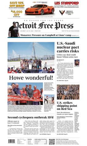 Cover of Detroit Free Press