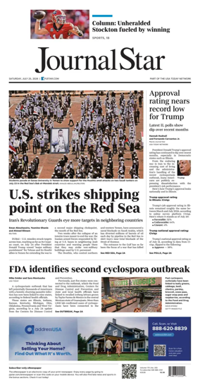 Cover of Journal Star (Peoria)
