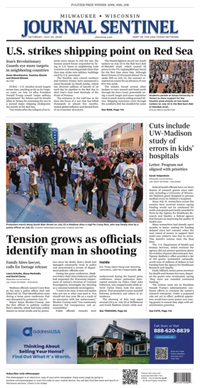 Cover of Milwaukee Journal Sentinel