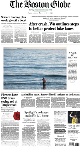 Cover of The Boston Globe