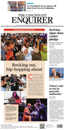 Cover of The Cincinnati Enquirer