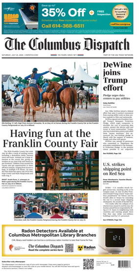 Cover of The Columbus Dispatch