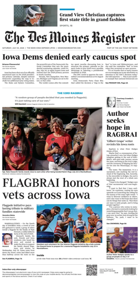 Cover of The Des Moines Register