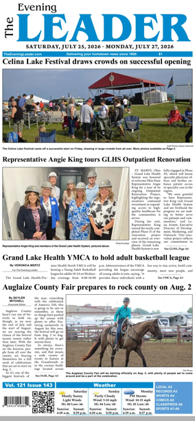 Cover of The Evening Leader
