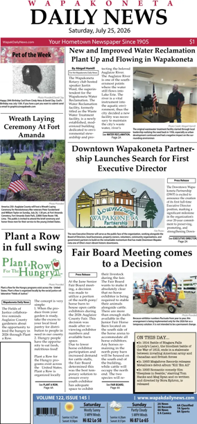 Cover of Wapakoneta Daily News