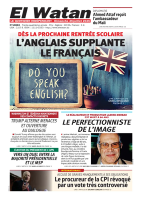 Cover of El Watan (Algeria)