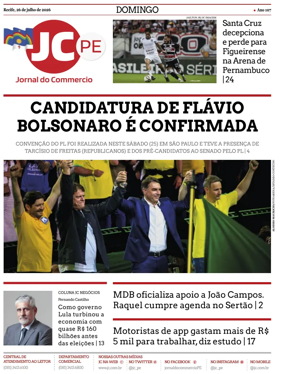 Cover of Jornal do Commercio