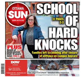 Cover of Ottawa Sun