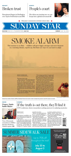 Cover of Toronto Star