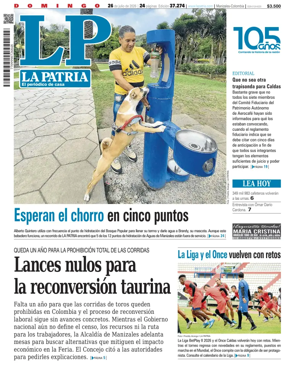 Cover of La Patria (Colombia)
