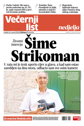 Cover of Vecernji list - Hrvatska