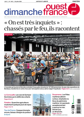 Cover of Dimanche Ouest France (Finistere)