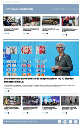Cover of Euronews Business (Spanish) Compiled Edition