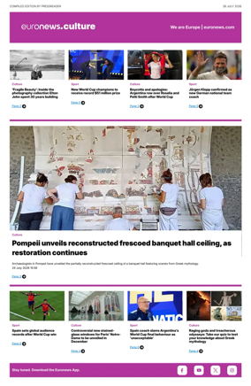 Cover of Euronews Culture and Sport Compiled Edition