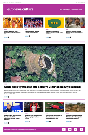 Cover of Euronews Culture and Sport (Turkish) Compiled Edition