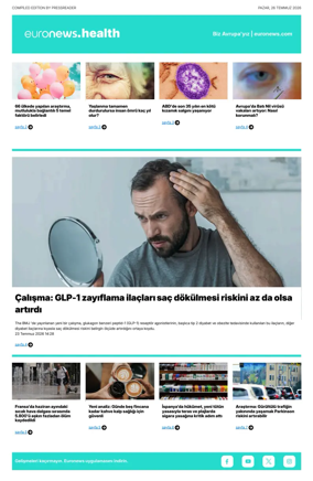Cover of Euronews Health (Turkish) Compiled Edition