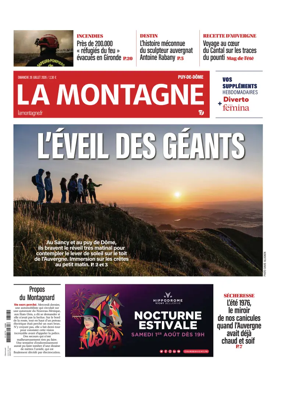 Cover of La Montagne (Clermont-Metropole)