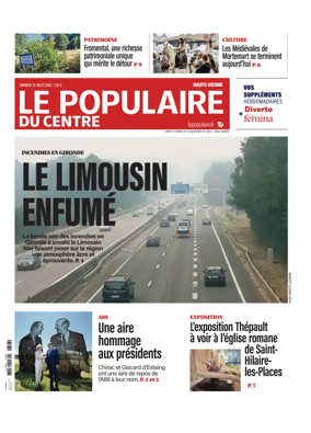 Cover of Le Populaire du Centre (Haute-Vienne)