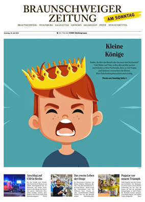 Cover of Braunschweiger Zeitung am Sonntag